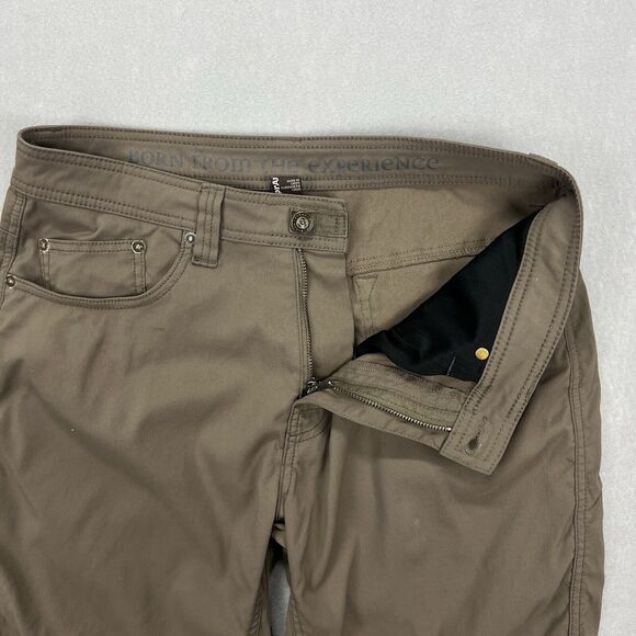 Prana Men's Flat Front Shorts - Brown - Picture 4 of 8